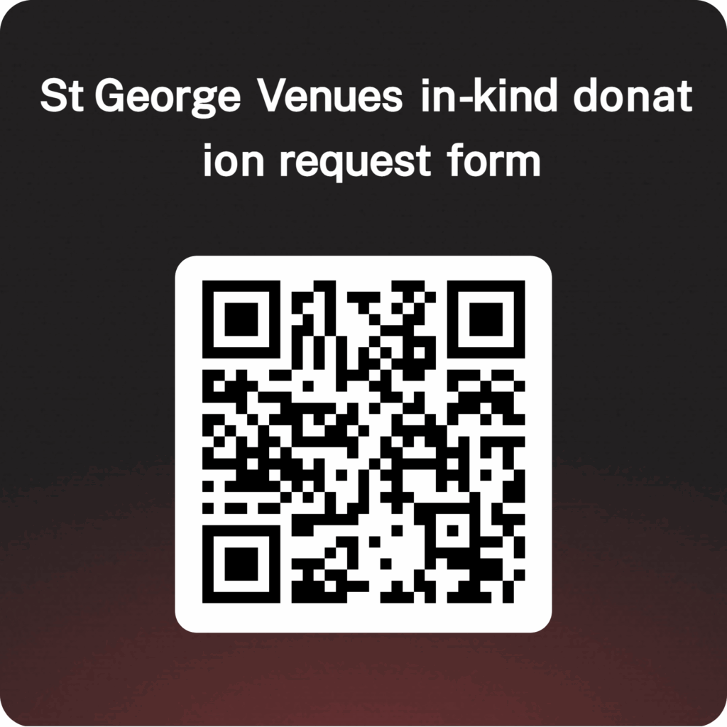 QRCode for St George Venues _in-kind donation _request form